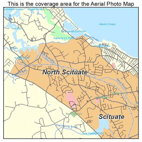 Aerial Photography Map of North Scituate, MA Massachusetts