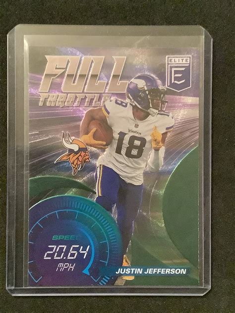 Justin Jefferson 2021 Donruss Elite Full Throttle Flickr