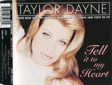 Taylor Dayne Tell It To My Heart Cd Single 1995 R3982780 Discogs