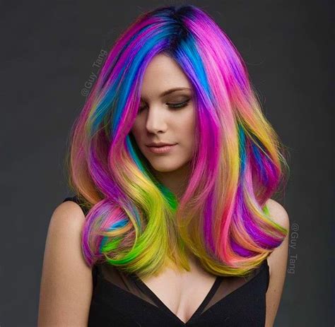 Pin By Jordan Michelle On Lovely Locks Hair Styles Neon Hair