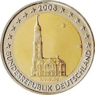 2 Euro Allemagne 2008 Hambourg Le Comptoir De L Euro