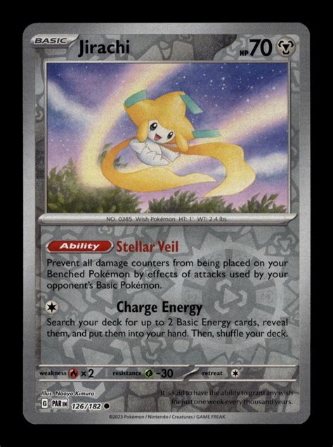 Jirachi Sv Paradox Rift Reverse Holo Common Pokemon Ebay