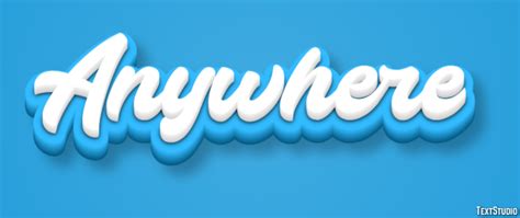 blue  text effect generator