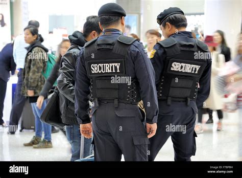 Seoul, South Korea-November 16, 2015: Airport security, police at Seoul ...