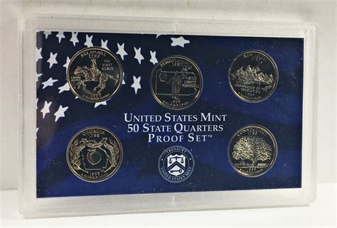 1999 S United States Mint Commemorative State Quarters Proof Set Custom