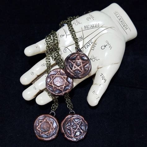 Star Of Babalon Pendant Pentagram Pendant Etsy