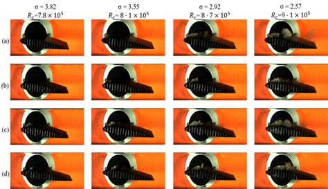 Instantaneous Cavitation On The Rectangular Hydrofoils At Different