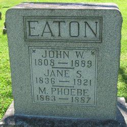 John W Eaton Find A Grave Memorial