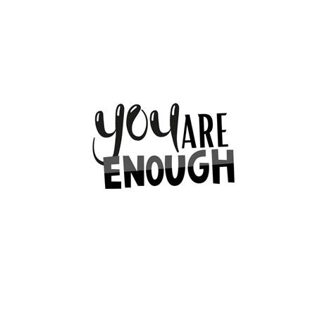 You Are Enough Quote Svg Cut File Svg Cut File Etsy