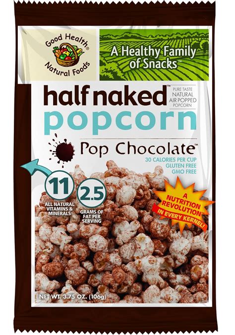 Amazon Good Health Half Naked Popcorn Chocolate Ounce