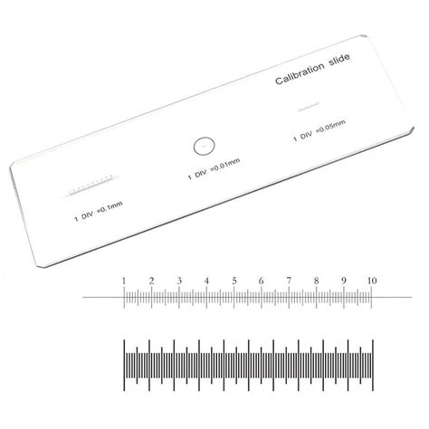 Stage Micrometer Mm Scale Ruler Calibration Slide For