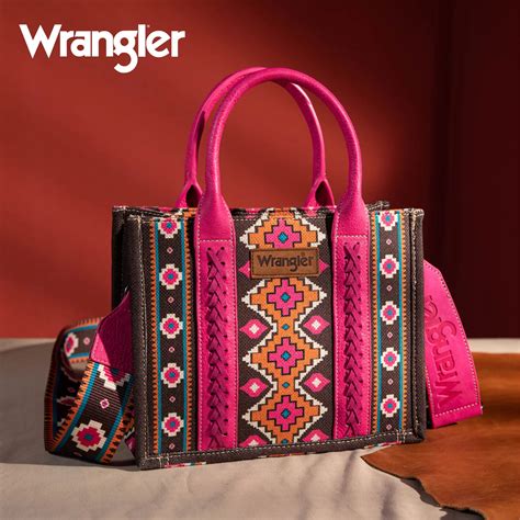 Wrangler Southwestern Print Small Canvas Tote Crossbody Hot Pink Etsy