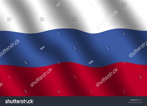 Russian Flag With Waving Effect Stock Photo 49291 : Shutterstock