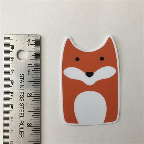 Fox Sticker Animal Laptop Stickers Die-cut Vinyl Stickers - Etsy