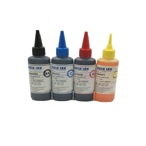 Universal 4 Color Dye Ink Compatible For Hp 4 Color 100ml For Epson Premium Dye Ink General For