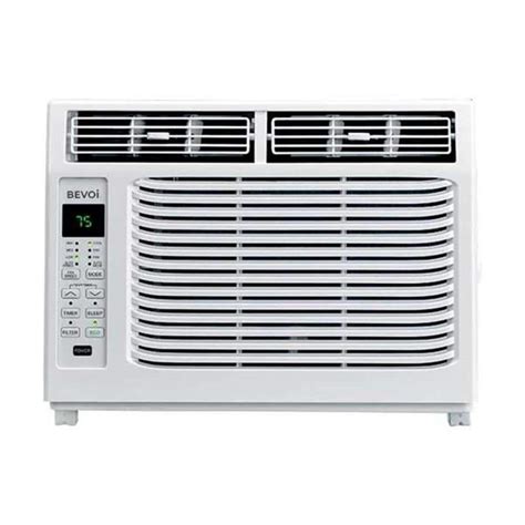 Bevoi 8000 Btu 115v Window Air Conditioner Cools 350 Sq Ft With Heater And Remote In White