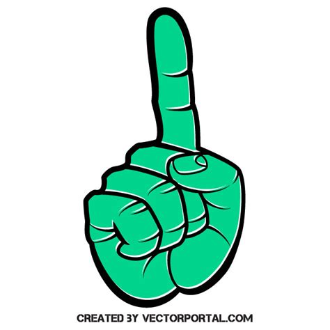 Number one finger gesture Royalty-free Stock Vector Images and Clip Art