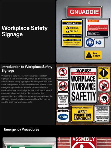 Workplace Safety Signage | PDF