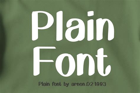 Plain Font By Arnon021993 · Creative Fabrica