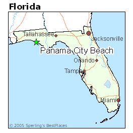 Florida Map Panama Beach - Eartha Madeleine