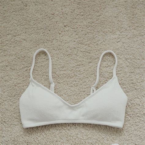 Nude Swim Mia Bikini Top In Cloud Crink Women S Fashion Swimwear