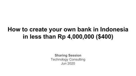create   bank  indonesia    rp