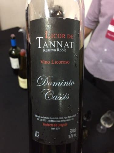 Dominio Cassis Licor De Tannat Reserva Roble Vivino Us