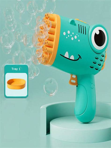 Holes Dinosaur Bubble Gun Handheld Fully Automatic Bubble Machine