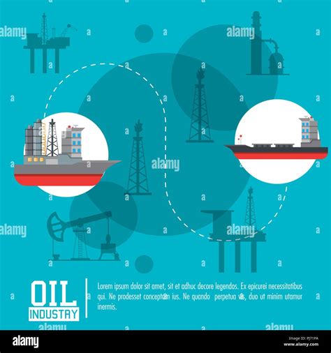 Oil Industry Poster Stock Vector Image And Art Alamy