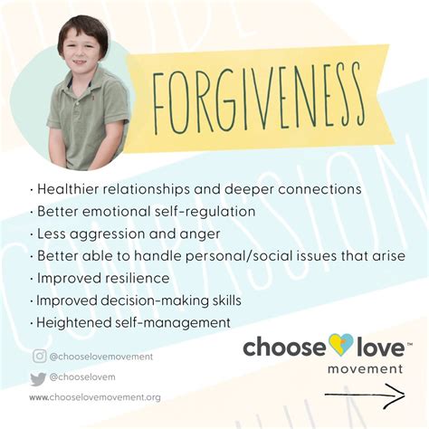 Benefits Of Choosing Forgiveness Choose Love Movement