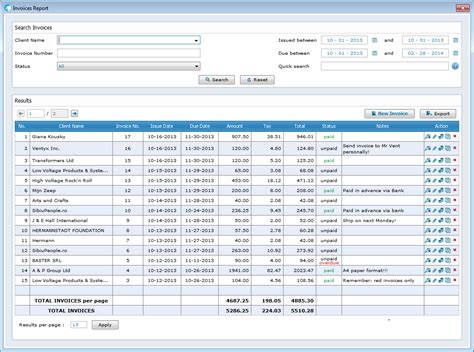 Billing Invoice Sample Db Excel