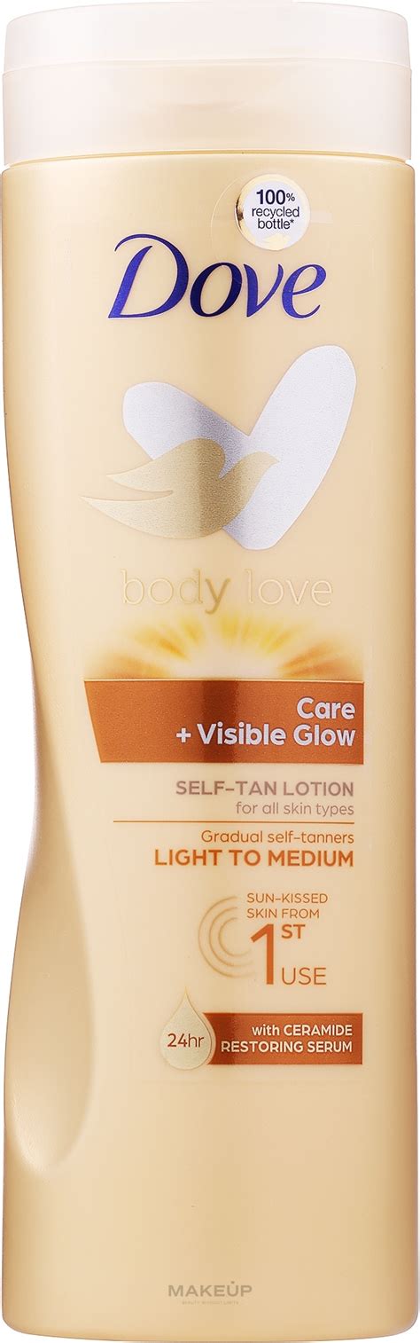 Dove Visible Glow Gradual Self Tan Lotion Fair Medium Skin Body