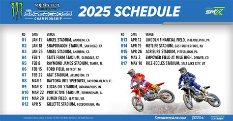 Supercross Race Schedule Tiff Adelina