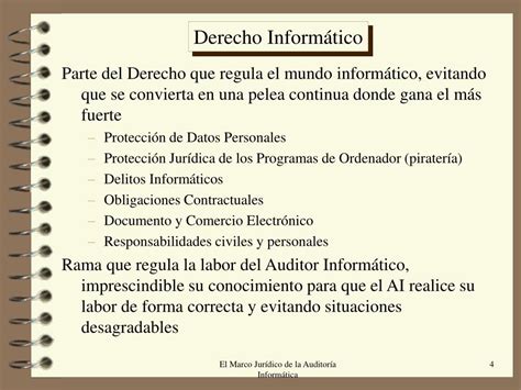 PPT EL MARCO JURÍDICO DE LA AUDITORÍA INFORMÁTICA PowerPoint