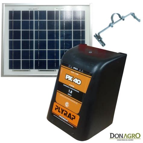 Boyero Electrificador Solar Plyrap SOLARTEC 1 8j 40km Don Agro