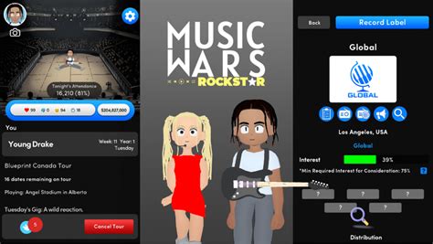 Life Sim Sensation Music Wars Rockstar Officially Launches With Major