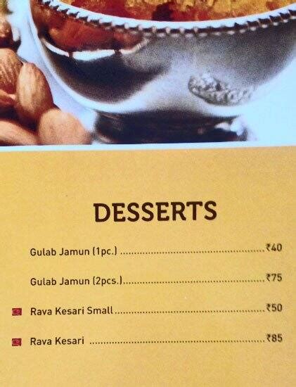 Menu At Sagar Ratna Indore PV6G X4X