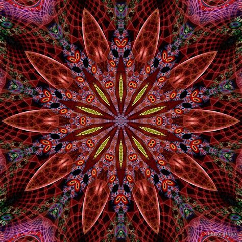 Fractal Pattern Color Kaleidoscope 02 By Fantasytripp Redbubble