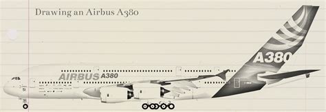 drawing an airbus a380