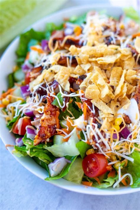 The Best Bbq Chicken Salad Recipe A Mind Full Mom