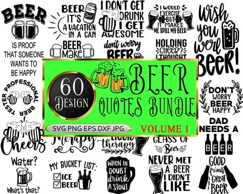 Beer Quotes Svg Bundle Beer Png Beer Saying Svg Beer Cheers Svg Cut