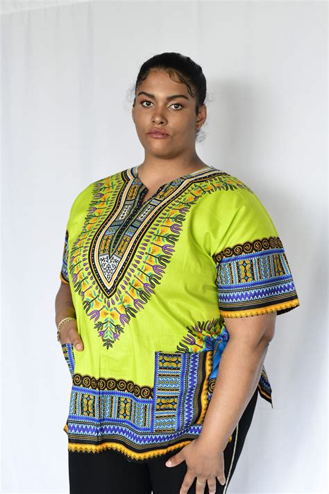 Authentic African Dashiki Unisex In Varied Colors Sante Wear Inc