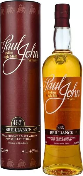 Paul John Brilliance Indian Single Malt Whisky 70cl Buy At Drinks Direct