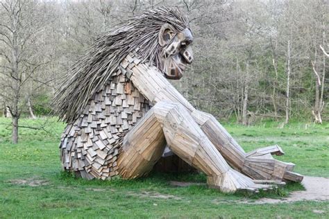 Giant Troll Sculpture from Thomas Dambo in Borkop, Denmark Editorial ...