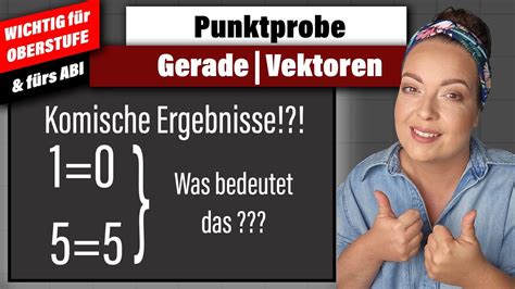 Punktprobe Mit Einer Gerade KOMISCHE ERGEBNISSE 1 0 YouTube