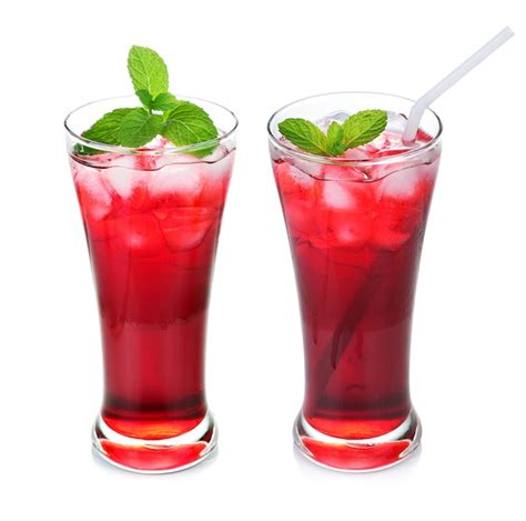 Premium Photo Traditional Thai Drinkiced Roselle Juice