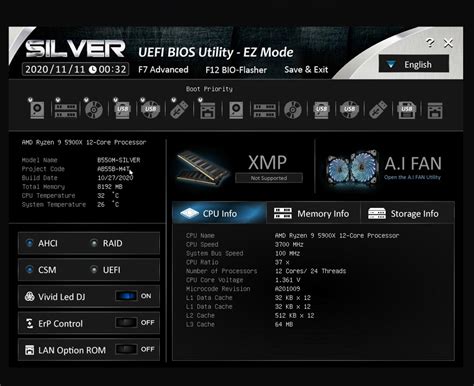 BIOSTAR B550M-SILVER OVERVIEW