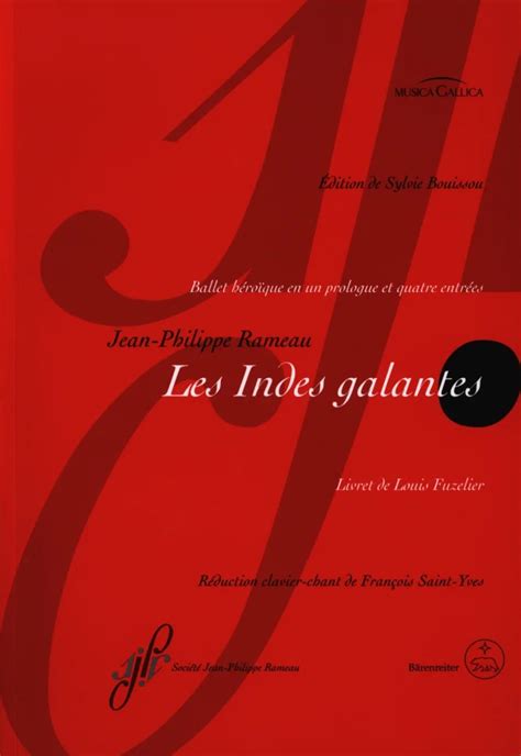 Les Indes Galantes Von Jean Philippe Rameau Im Stretta Noten Shop Kaufen