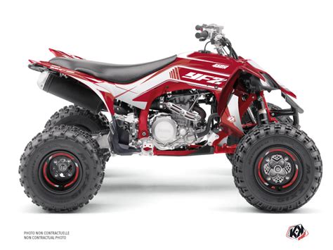 Yamaha 450 YFZ R ATV Corporate Graphic Kit Red Black Kutvek Kit Graphik