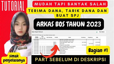 🔴cara Pengisian Bku Terima Dana Bos Tarik Dana Bos Dan Mulai Membuat